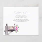 Budget Mailbox Floral Neue Zuhause Moving Ankündig (Rückseite)