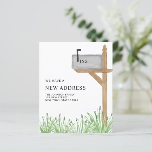 Budget Mailbox Neue Adressenverschiebung Ankündigu (Stehend Vorderseite)