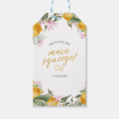 Budget Main Squeeze Lemon Wreath Bridal Shower Geschenkanhänger (Vorderseite)