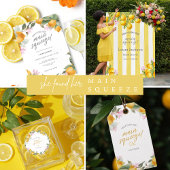Budget Main Squeeze Lemon Wreath Bridal Shower Geschenkanhänger