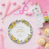 Budget Main Squeeze Lemon Wreath Bridal Shower Pappteller (Party)