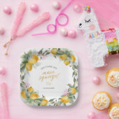 Budget Main Squeeze Lemon Wreath Bridal Shower Pappteller (Party)