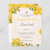 Budget Mama-to-bie-Baby-Dusche Ankündigungspostkarte (Vorne/Hinten)