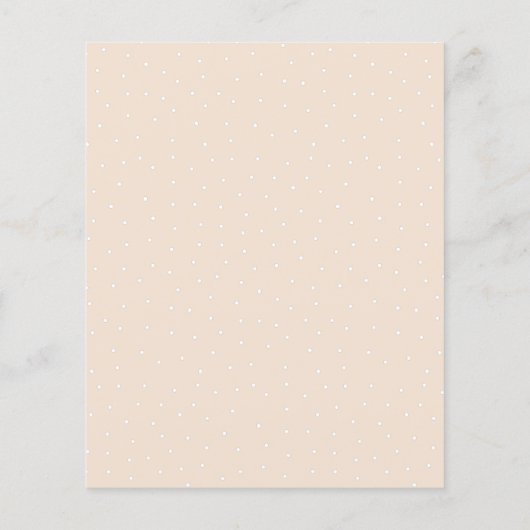 Budget Mama zu einer zarten Wildblume Babydusche (Rückseite)