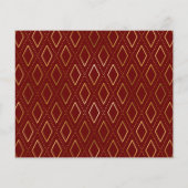 Budget Maroon Gold 3 Foto Graduation Einladungen (Rückseite)