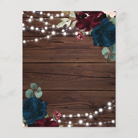 Budget Marsala & Navy Probe Dinner Einladung (Rückseite)