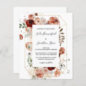 Budget Marsala Pink Terracotta Hochzeit (Vorne/Hinten)