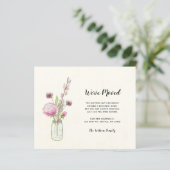 Budget Mason Jar haben wir neue Adresskarten versc (Stehend Vorderseite)