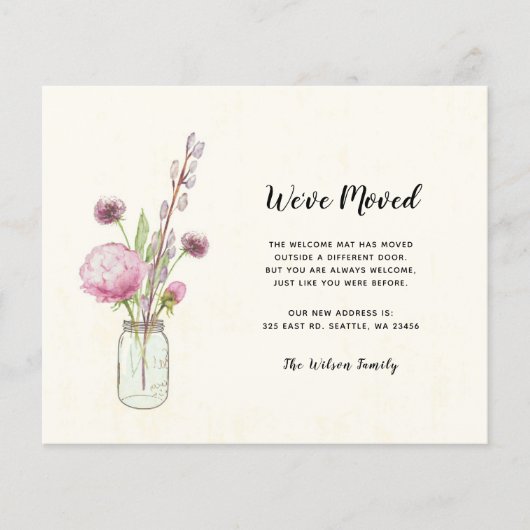 Budget Mason Jar haben wir neue Adresskarten versc (Vorderseite)