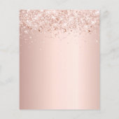 Budget Masquerade Rose Gold Glitzer Sweet 16 (Rückseite)