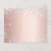 Budget Masqueron Party Rose Gold Save the Date (Rückseite)