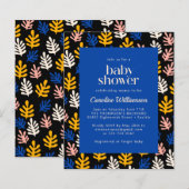 Budget Matisse Botanical Blue Black Baby Dusche (Vorne/Hinten)