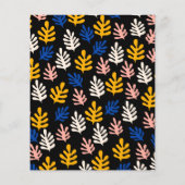 Budget Matisse Botanical Blue Black Wedding Einlad (Rückseite)