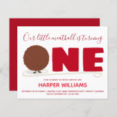 Budget Meatball 1 1. Baby Einladung zum ersten Geb (Vorne/Hinten)