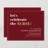 Budget Medical School Grad Nurse Graduation Party (Vorne/Hinten)