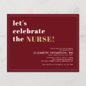 Budget Medical School Grad Nurse Graduation Party (Vorderseite)