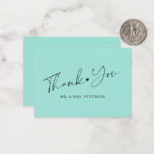 Budget Meer Glas grüne Hochzeit danke Ihnen Drehbu Mitteilungskarte (Vorderseite/Rückseite Beispiel)