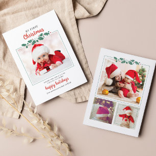 Budget Meine erste Weihnachts-Foto-Weihnachtskarte