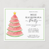 Budget Mele Kalikimaka-Party Einladung (Vorderseite)