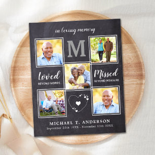 Budget Memorial 5 Foto Collage Beileid Vielen Dank