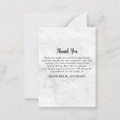 Budget Memorial Foto Beileid Beerdigung Vielen Dan Mitteilungskarte (Rückseite)