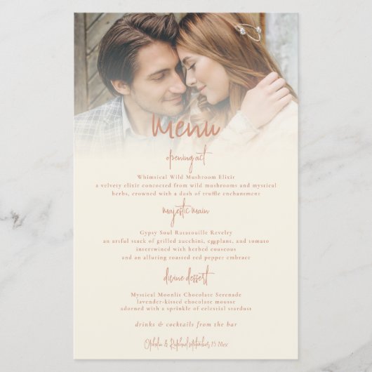 Budget - Menü mit doppeltem Ton für reversible Hoc (Vorderseite)