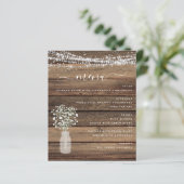 Budget Menü Rustic Baby's Breathe String Lights (Stehend Vorderseite)