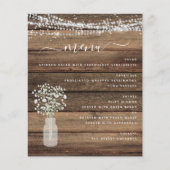 Budget Menü Rustic Baby's Breathe String Lights (Vorderseite)