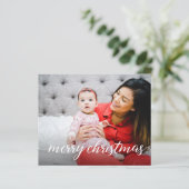 Budget Mercury Script Custom Foto Modernes (Stehend Vorderseite)