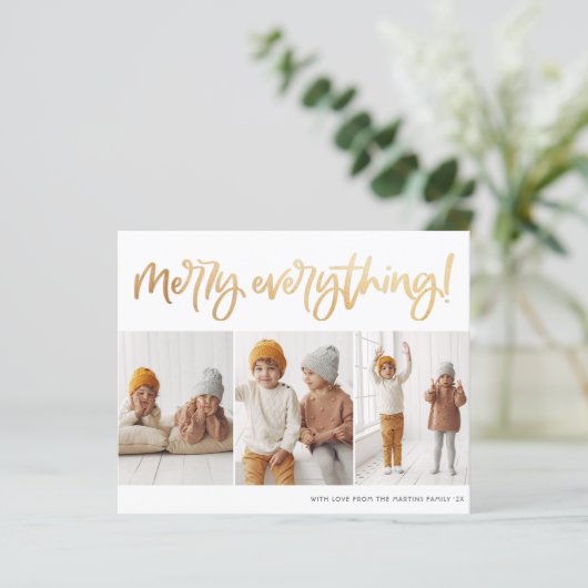 Budget Merit Alles Script 3 Foto Weihnachten (Stehend Vorderseite)