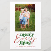 Budget Merry Alles Retro Weihnachten Foto (Vorderseite)