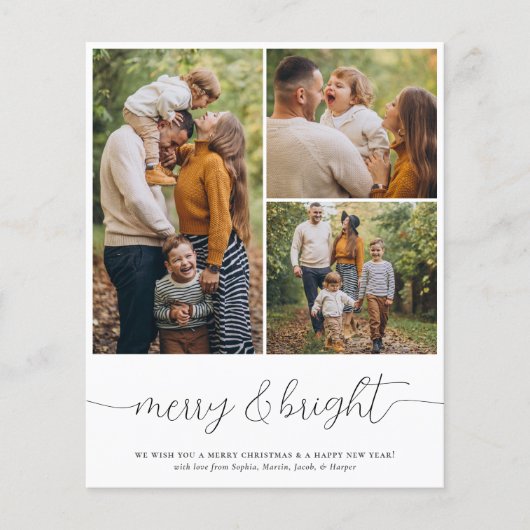 Budget Merry & Bright 3 Foto Weihnachtsfeiertag (Vorderseite)