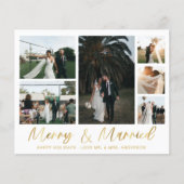 Budget Merry & Verheiratet Gold Multi-Foto Flyer (Vorne)