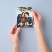 Budget Merry & Verheiratet Minimalistisch V Foto Flyer (Gruppe)