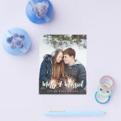 Budget Merry & Verheiratet Minimalistisch V Foto Flyer (Einzeln)