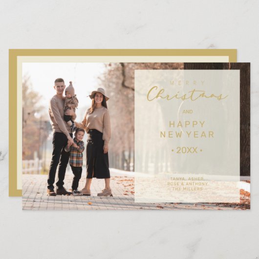 Budget Merry Xmas Transparency Overlay Photo (Vorne/Hinten)