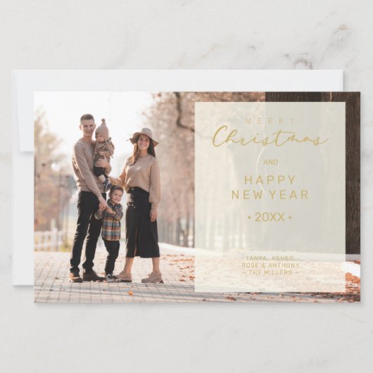 Budget Merry Xmas Transparency Overlay Photo (Vorderseite)