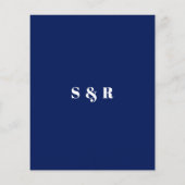 Budget mexikanisch Blue Talavera Tiles Wedding (Rückseite)