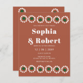 Budget mexikanische Fiesta Boho Barro Wedding Einl (Vorne/Hinten)