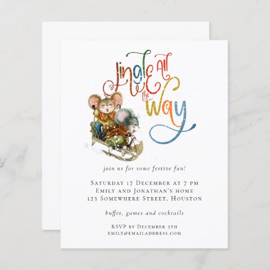 Budget Mice Jingle Die ganze Art Weihnachten einla (Vorne/Hinten)