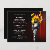 Budget Microphone Erwachsene Karaoke Party Einladu (Vorne/Hinten)