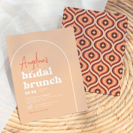 Budget Mid Modern Retro Arch Brunch Brautparty