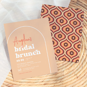 Budget Mid Modern Retro Arch Brunch Brautparty