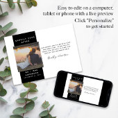 Budget Mini Foto Wedding Vielen Dank Mitteilungskarte