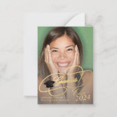 Budget MINI GRÖSSE 4 Foto Abschluss Ankündigung (Vorderseite)