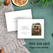 Budget MINI GRÖSSE Foto Winterferien Mitteilungskarte