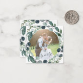 Budget MINI Modernes Foto Weihnachten Mitteilungskarte (Vorderseite/Rückseite Beispiel)