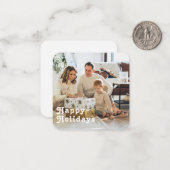 Budget MINI Personalisiertes Foto und Weihnachten Mitteilungskarte (Vorderseite/Rückseite Beispiel)