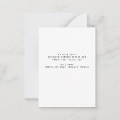 Budget MINI SIZE Foto Weihnachtsfeiertag Mitteilungskarte (Rückseite)