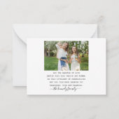 Budget Mini Weihnachten Neujahr 5 FotoCollage Mitteilungskarte (Rückseite)